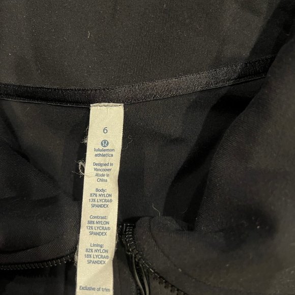 Lululemon Be Present Full-Zip Jacket, Black, Size 6 - Picture 8 of 8